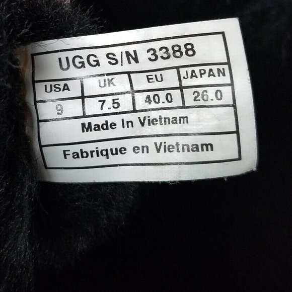 UGG Girls Bailey Bow II Boot Women Size 9 Black Triple Bow Tall 1007309Y - Picture 13 of 14